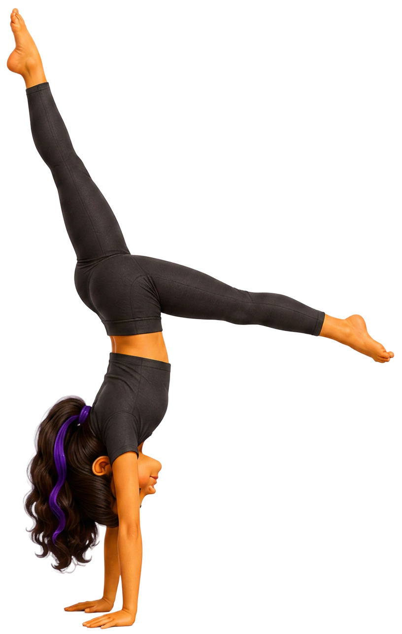 Dancer holding a handstand